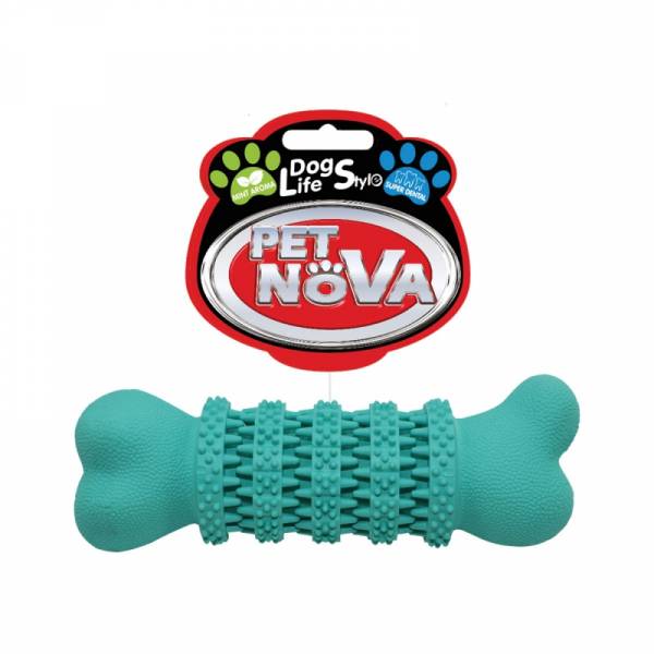 DOG LIFE STYLE Zahnbeißring, 13 cm, Mintfarbe und -aroma,